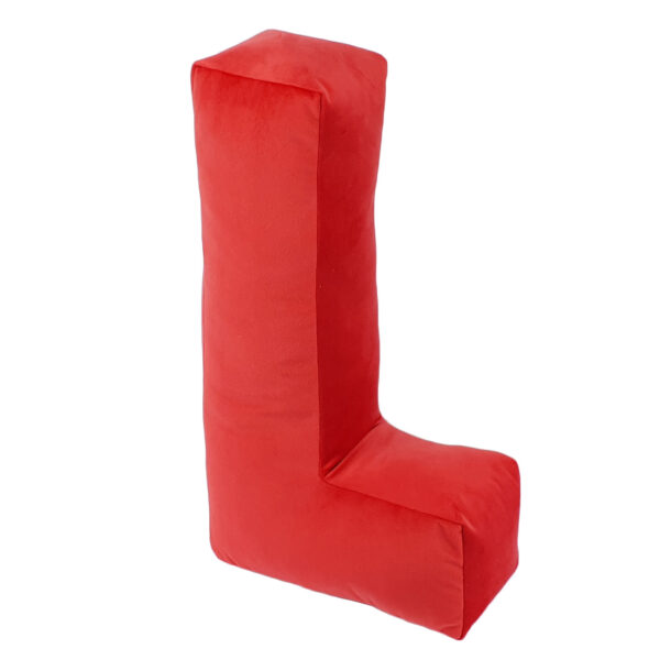 poduszka litera L velvet