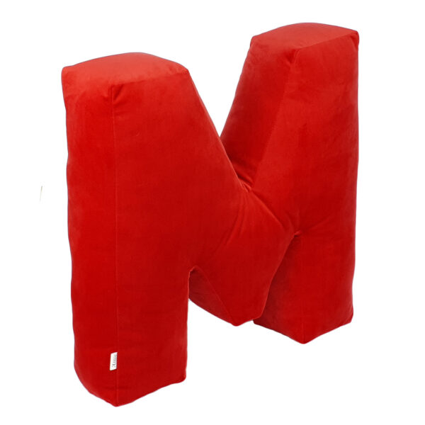poduszka litera M velvet
