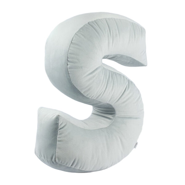 poduszka litera S velvet