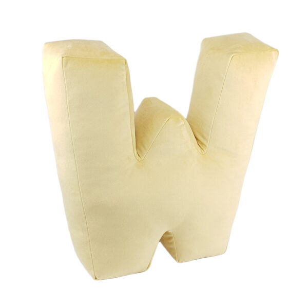 poduszka litera W velvet